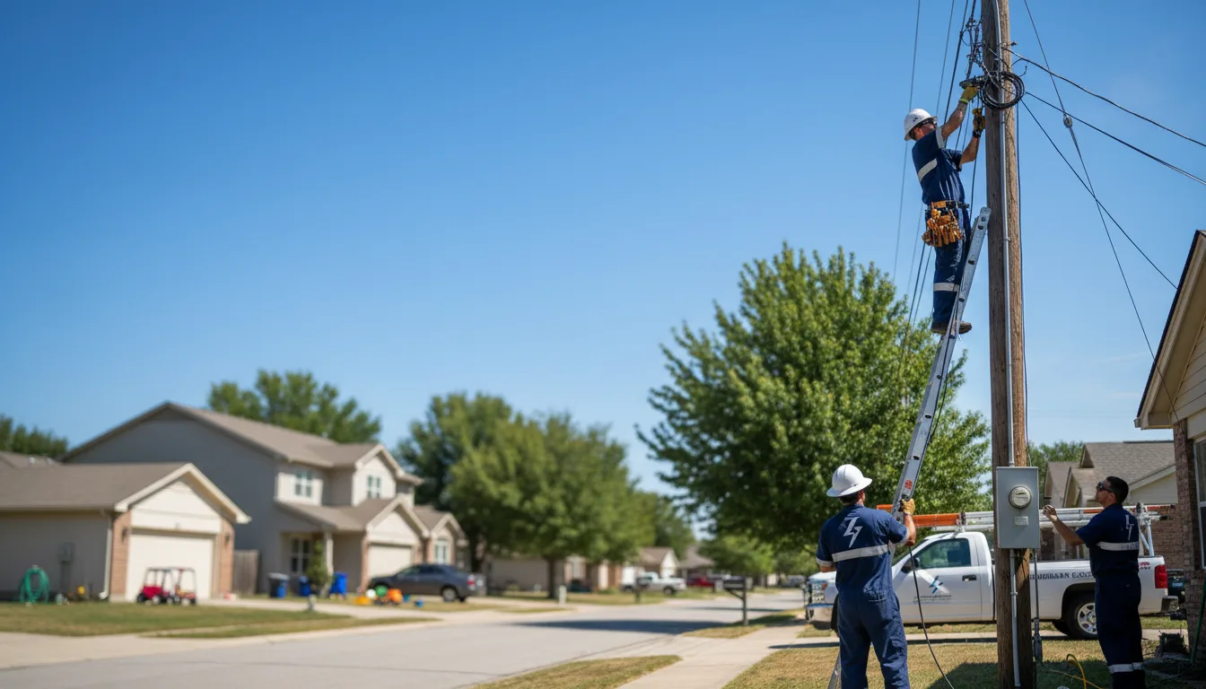 Residential electrician providing installation services in Danville, IL